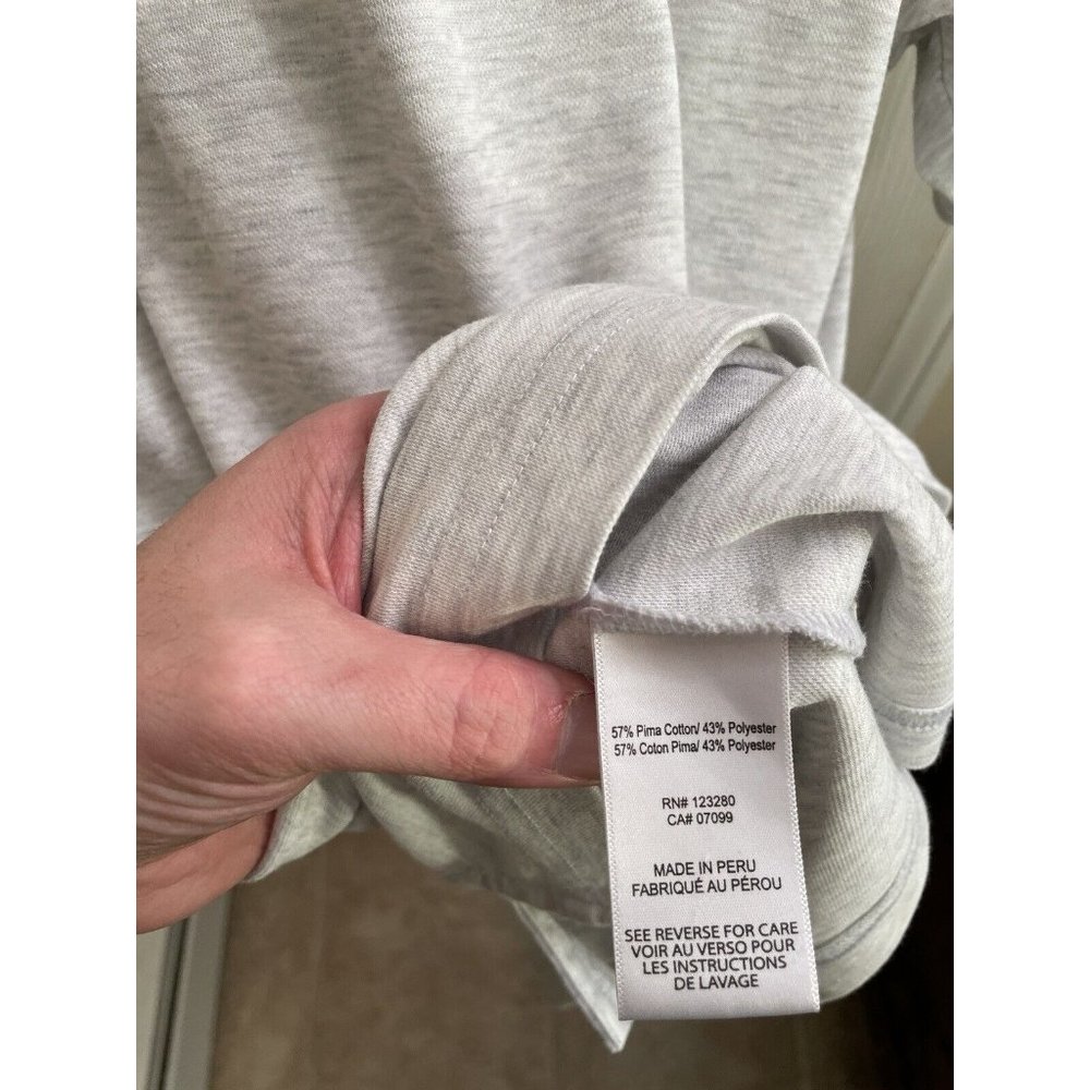 Travis Mathew Casual Gray Short Sleeve Polo Shirt Men's Size M - Picture 6 of 8